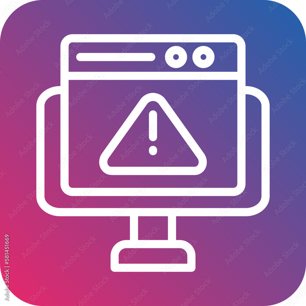 Vector Design Website Error Icon Style Vector Design Website Error Icon Style