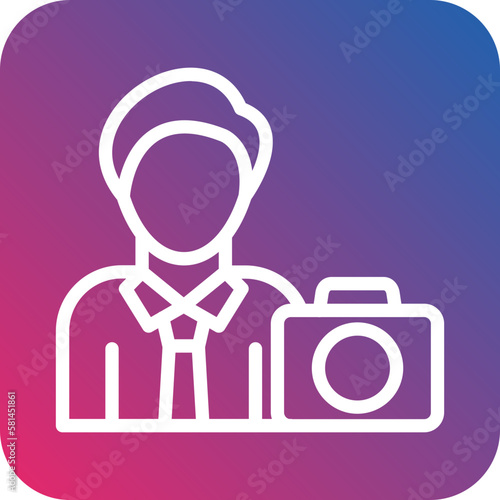 Vector Design Cameraman Icon Style