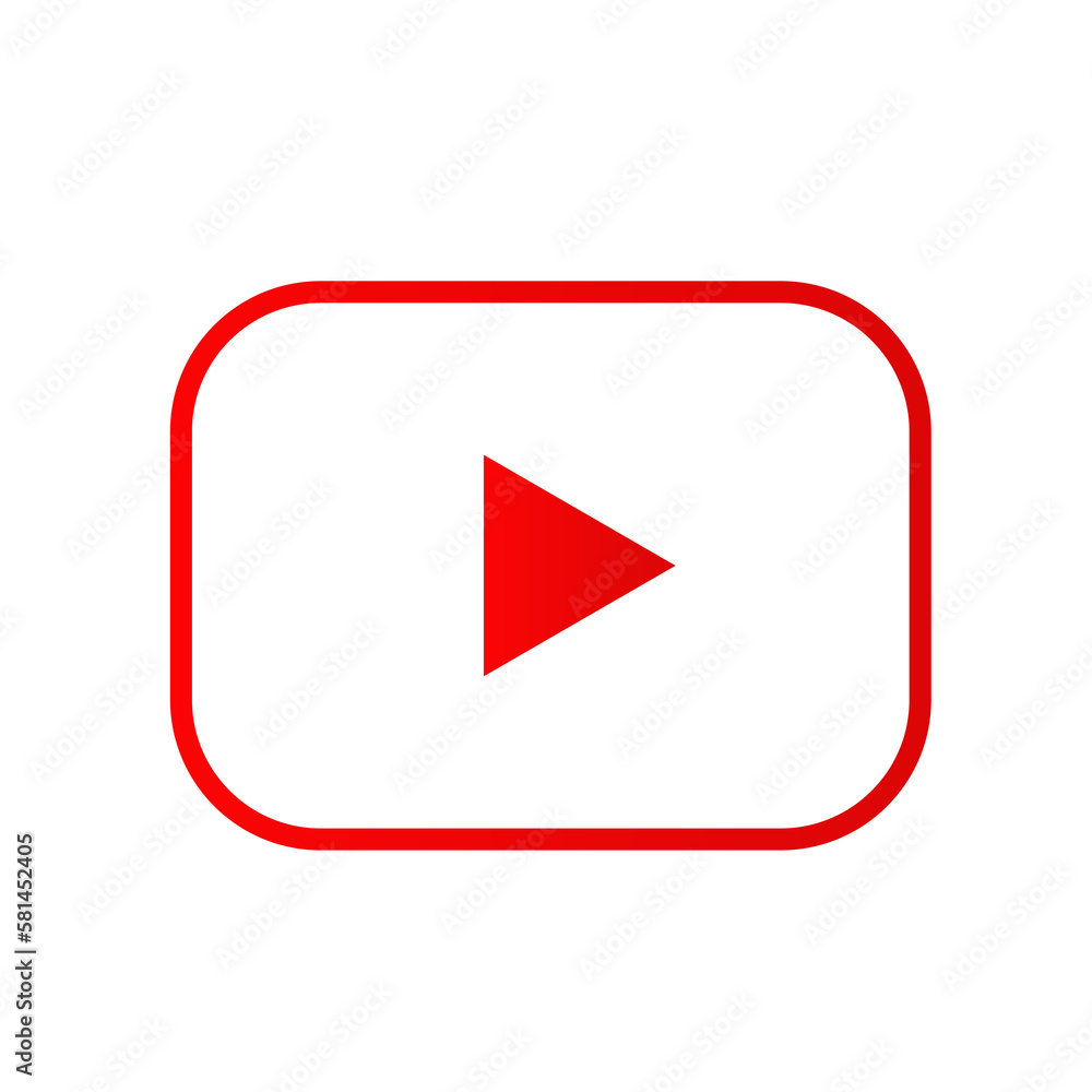 youtube icon red design transparant youtube icon red design transparant
