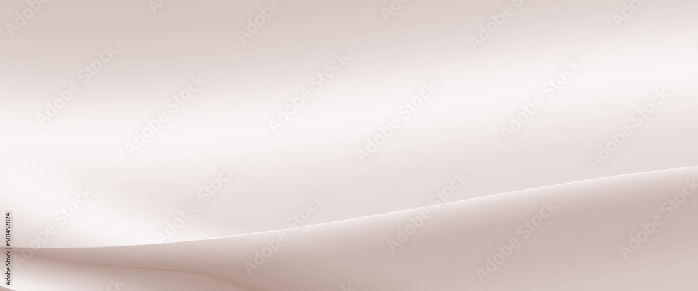 Abstract pink banner design using bright pinkish colors forming smooth 3D shapes. Used as a template for headers and social media profiles.