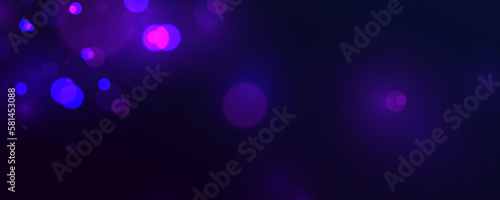 Colorful purple bokeh effect. Abstract Christmas texture glitter blur. Pink sparks vector firework explosion. Violet defocused sparkle lights on transparent background. Cosmic dust with glowing flares