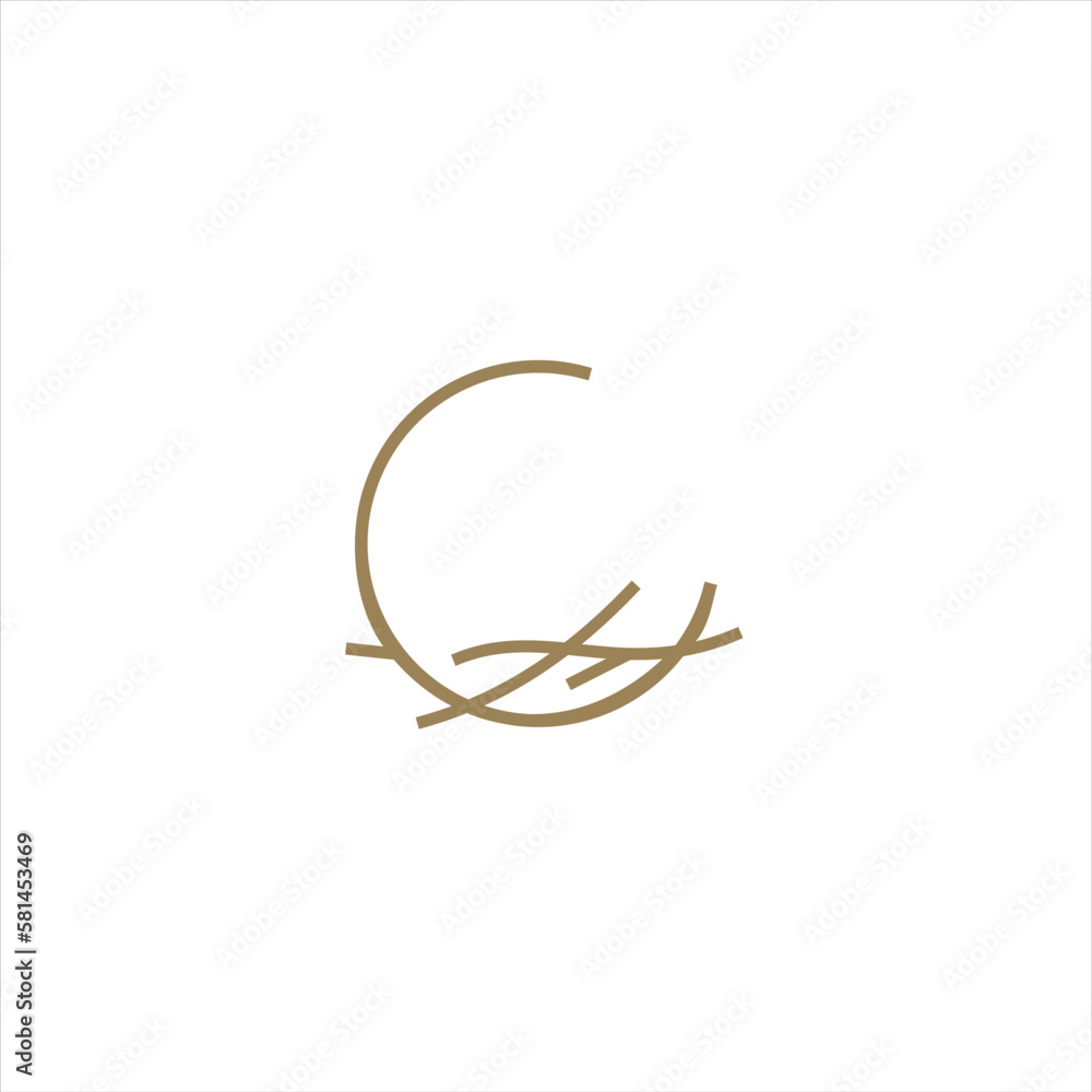 Nest bird logo. Logo is shaped with lines forming a nest in brown gradient color, creating a nest bird logo. Nest bird logo. Logo is shaped with lines forming a nest in brown gradient color, creating a nest bird logo.