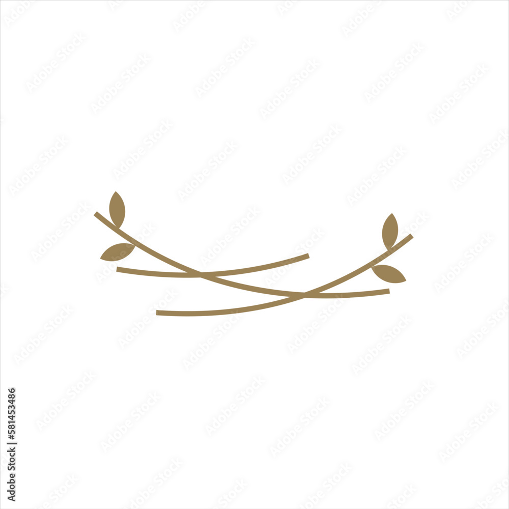 Nest bird logo. Logo is shaped with lines forming a nest in brown gradient color, creating a nest bird logo. Nest bird logo. Logo is shaped with lines forming a nest in brown gradient color, creating a nest bird logo.