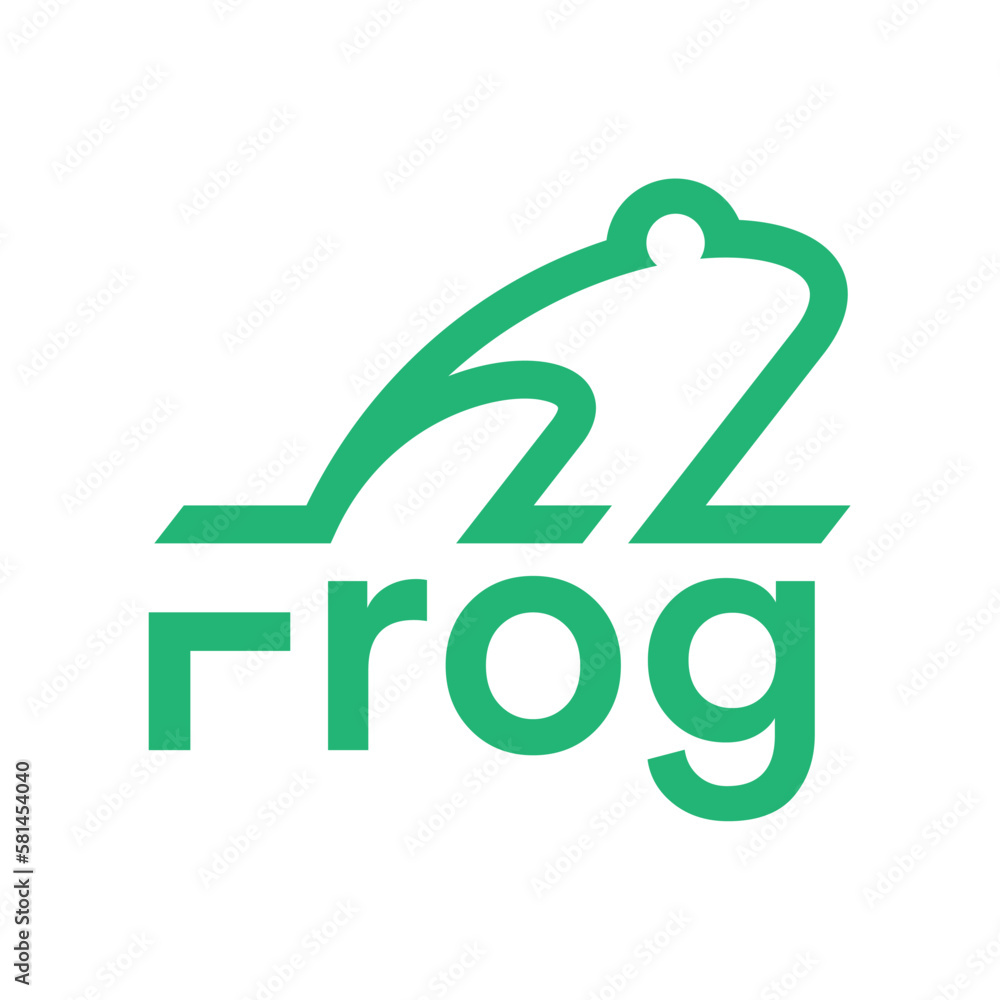 abstract frog logo abstract frog logo