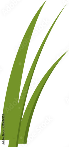 Cartoon grass leaves clip art