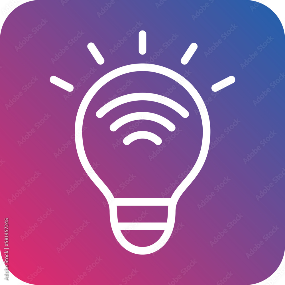 Vector Design Smart Lighting Icon Style Vector Design Smart Lighting Icon Style