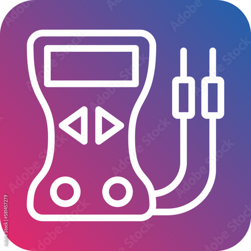 Vector Design Voltmeter Icon Style