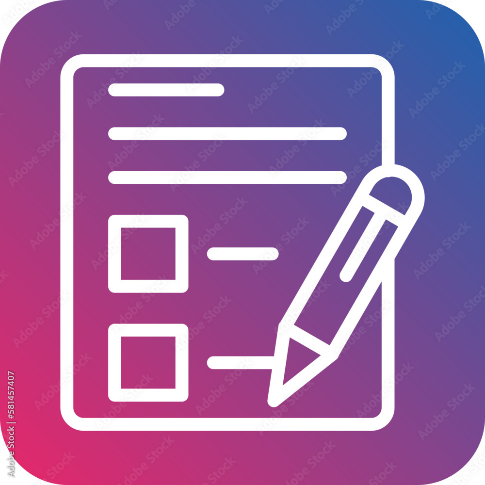 Vector Design Exam Icon Style Vector Design Exam Icon Style