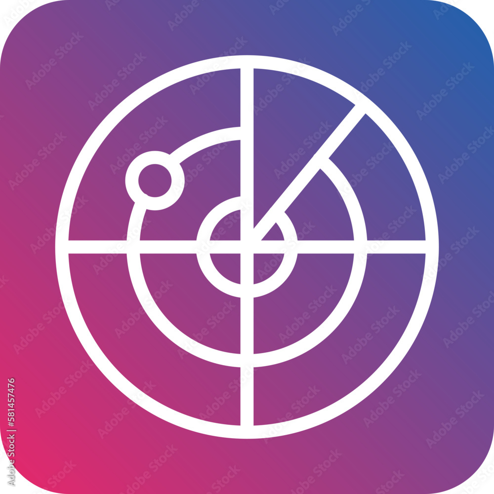 Vector Design Radar Icon Style Vector Design Radar Icon Style