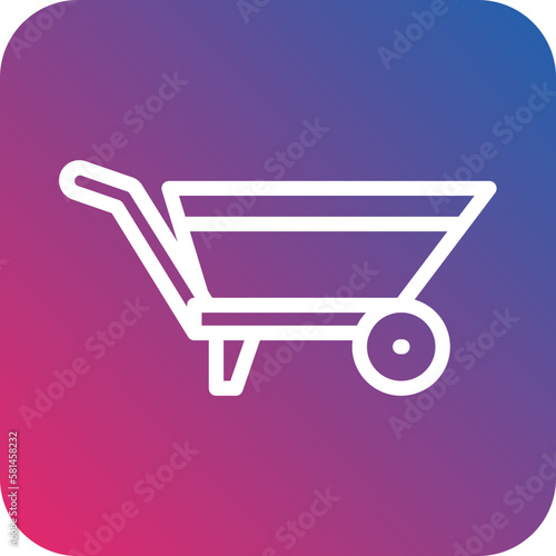 Vector Design Wheelbarrow Icon Style