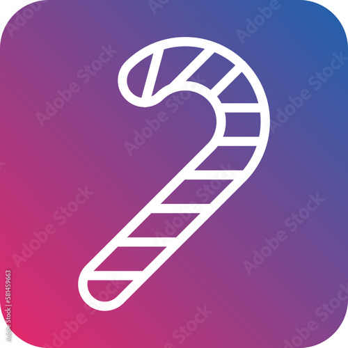 Wallpaper Mural Vector Design Candy Cane Icon Style Torontodigital.ca