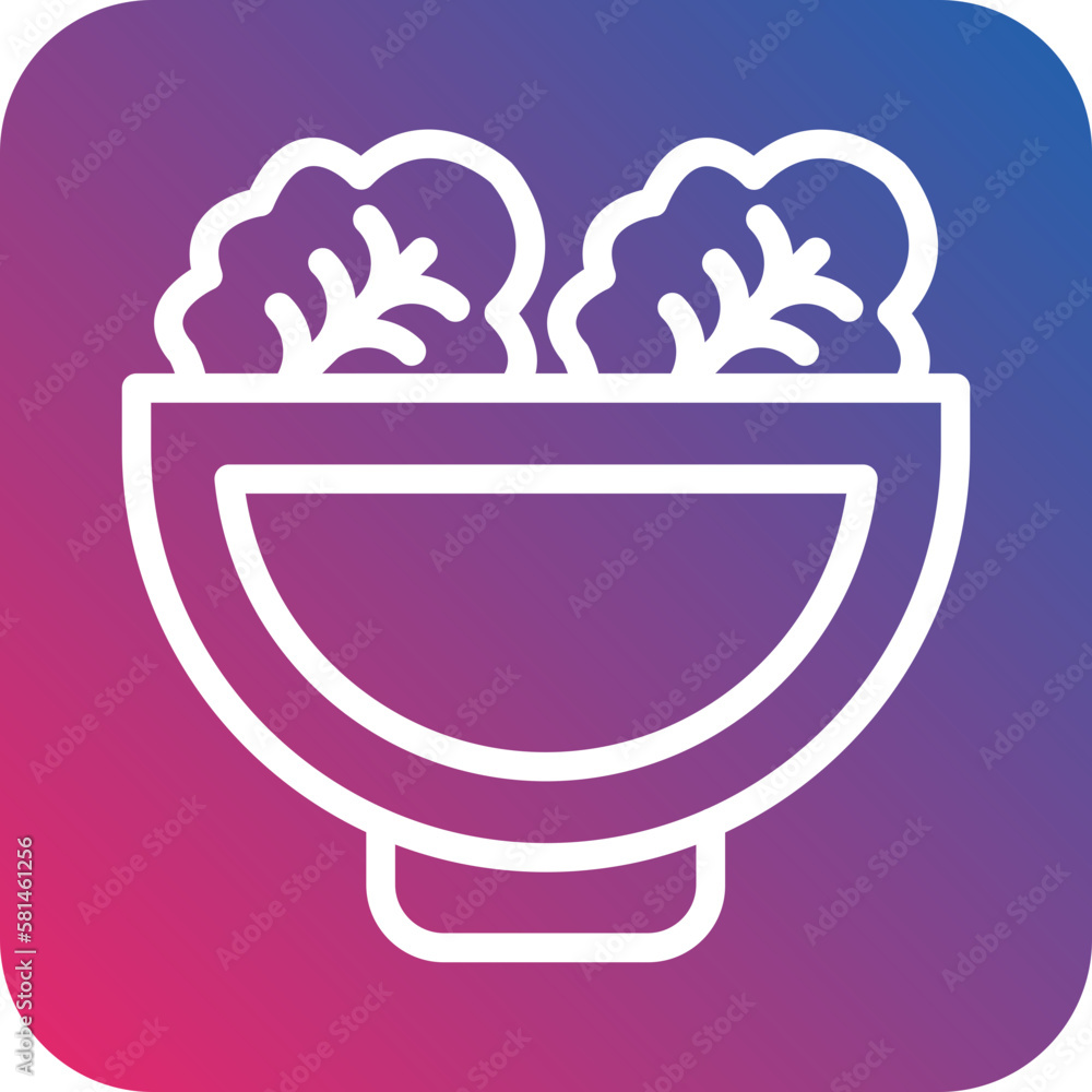 Vector Design Salad Icon Style Vector Design Salad Icon Style