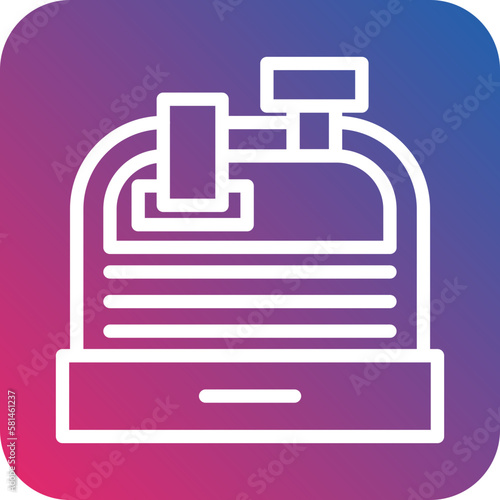 Vector Design Cashier Machine Icon Style