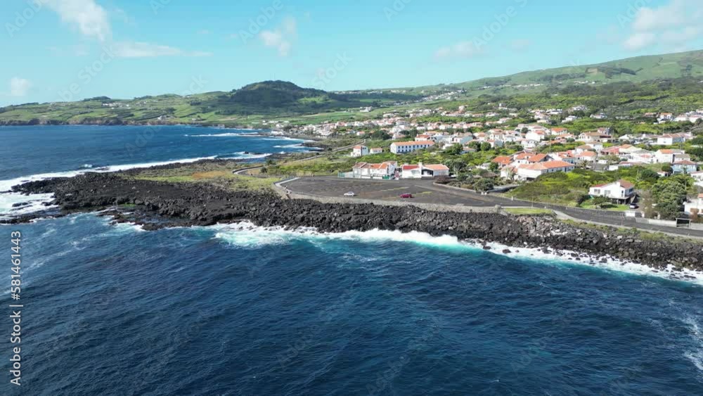 Porto Martins, a small town on Terceira Island. Terceira Island, Azores