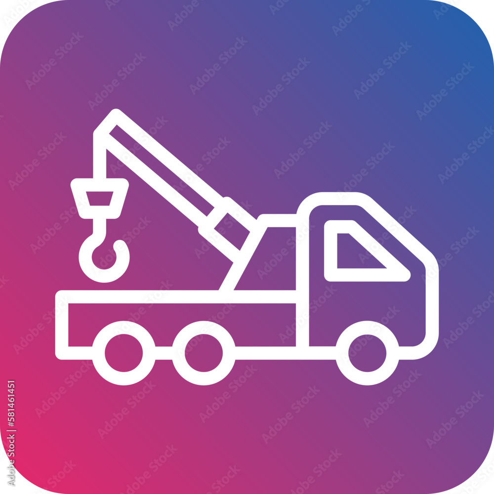 Vector Design Tow Truck Icon Style Vector Design Tow Truck Icon Style