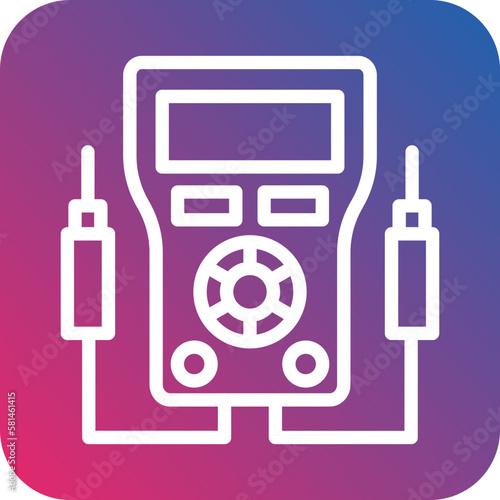 Vector Design Voltmeter Icon Style