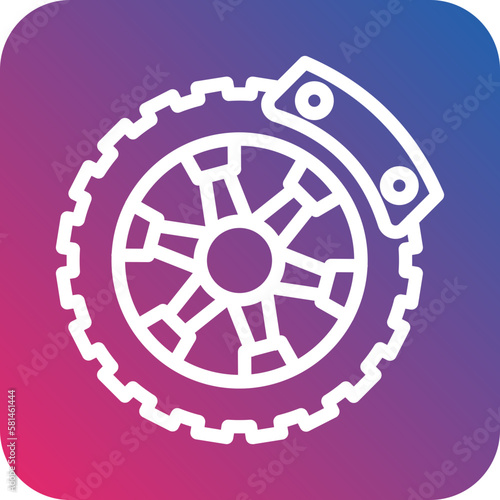 Vector Design Brake Disc Icon Style
