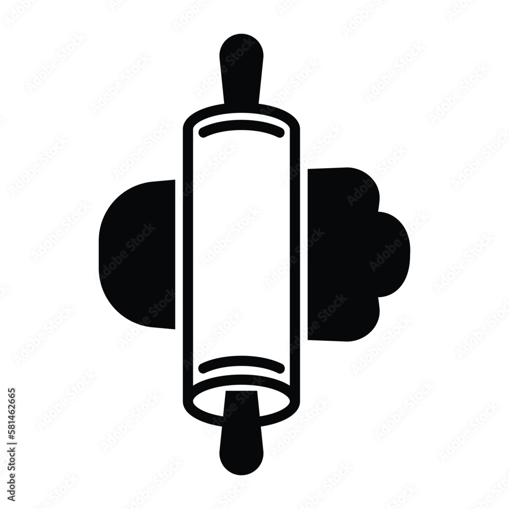 Rolling pin icon vector on trendy design Rolling pin icon vector on trendy design