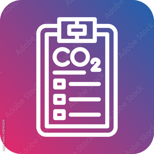Vector Design Carbon dioxide Report Icon Style