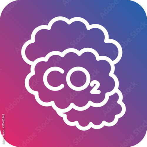 Vector Design Carbon dioxide Icon Style