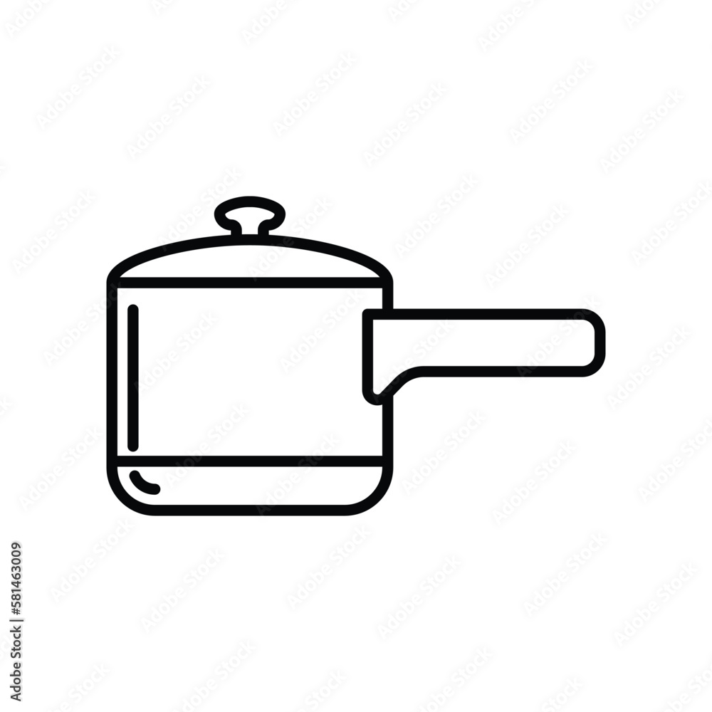 Sauce pan icon vector on trendy design Sauce pan icon vector on trendy design