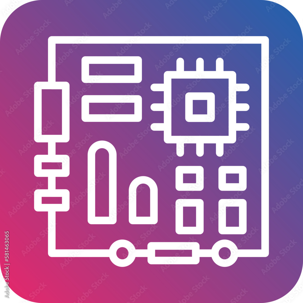 Vector Design Motherboard Icon Style Vector Design Motherboard Icon Style