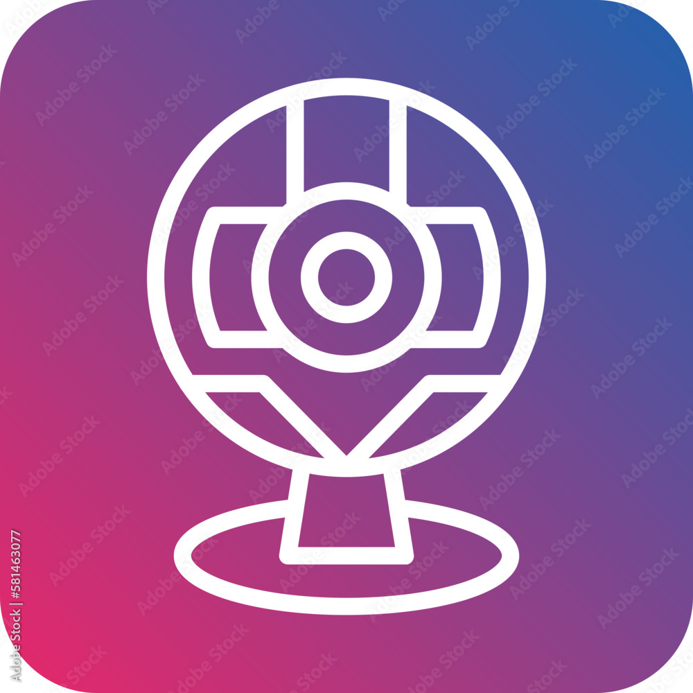 Vector Design Round Webcam Icon Style Vector Design Round Webcam Icon Style