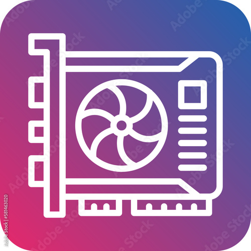 Vector Design Vga Card Icon Style