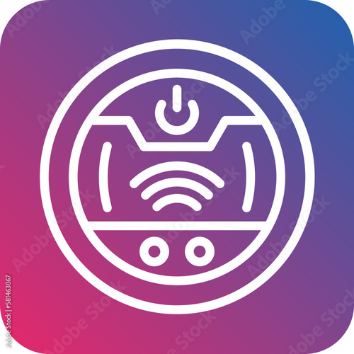 Vector Design Robot Vaccum Icon Style