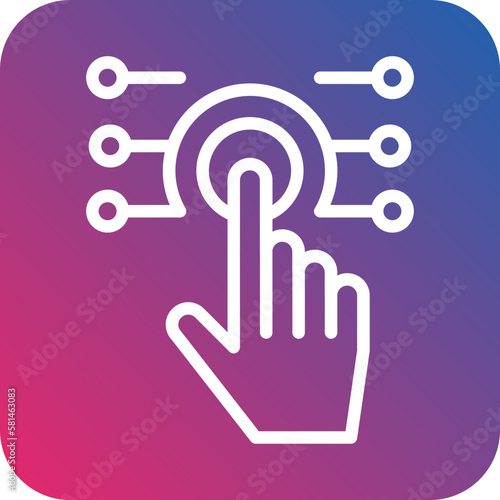Vector Design Touch Technology Icon Style