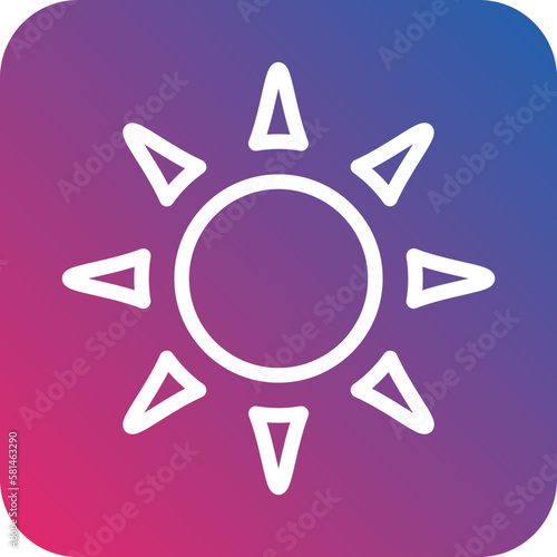 Vector Design Sun Icon Style