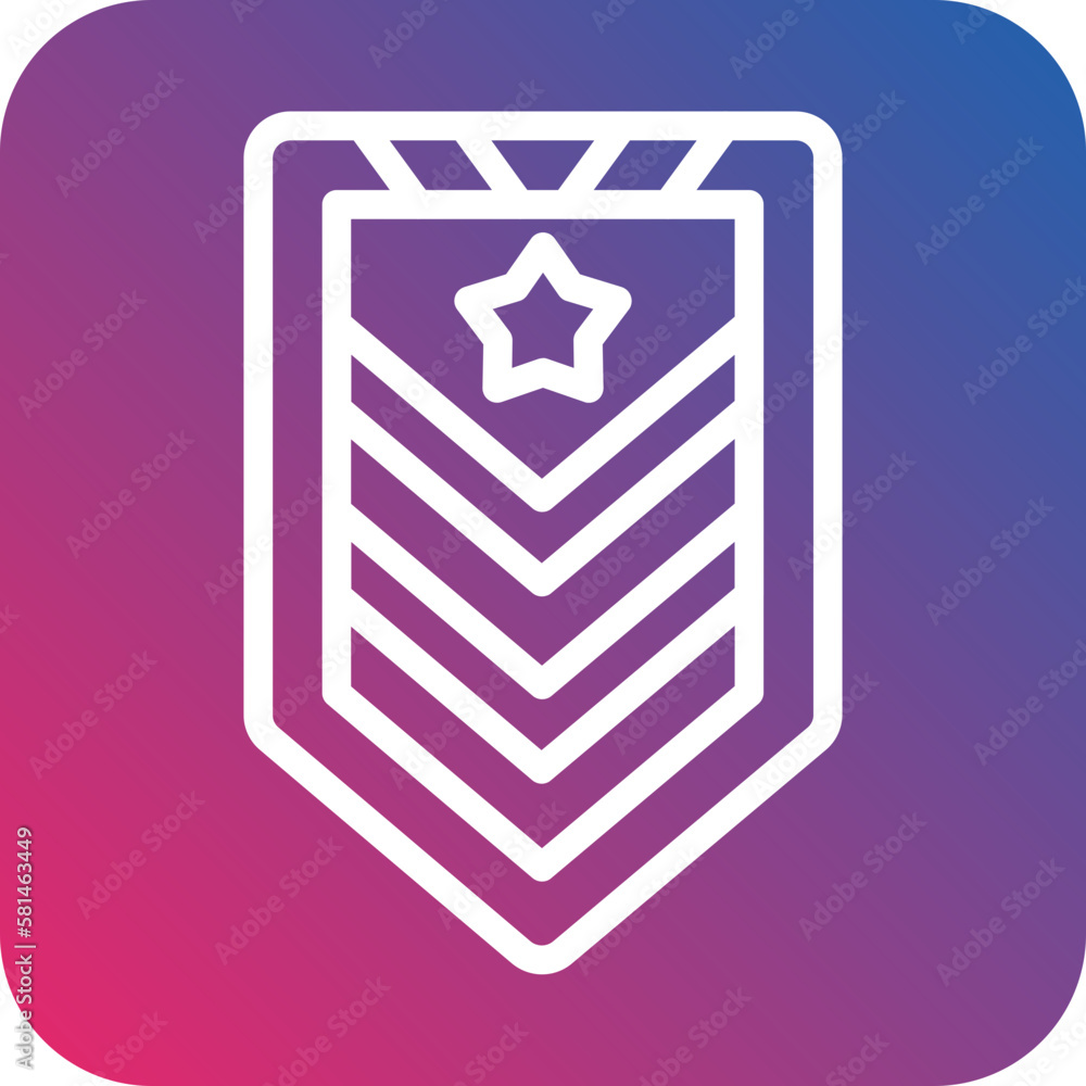 Vector Design Army Chevron Icon Style Vector Design Army Chevron Icon Style