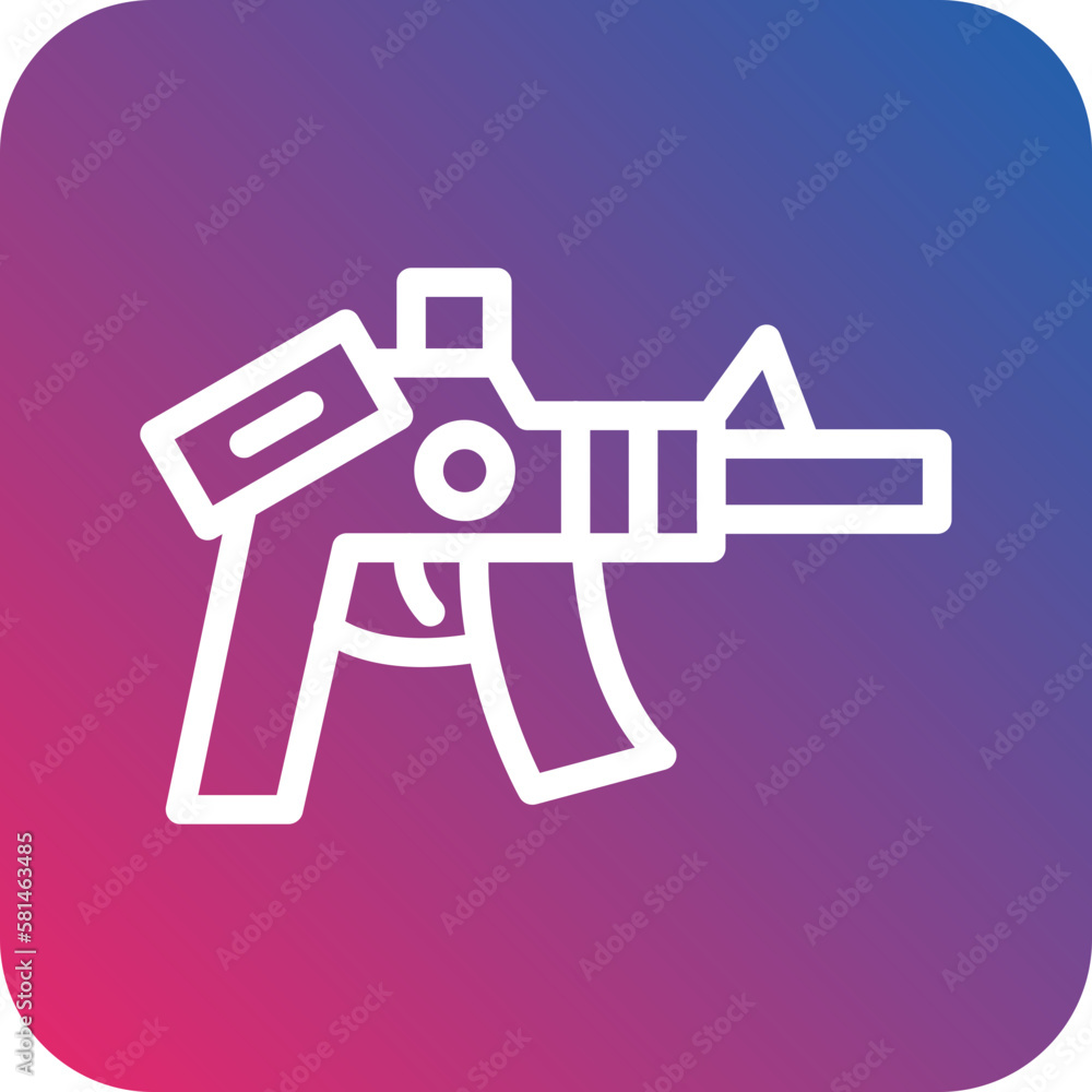 Obraz premium Vector Design Rifle Icon Style