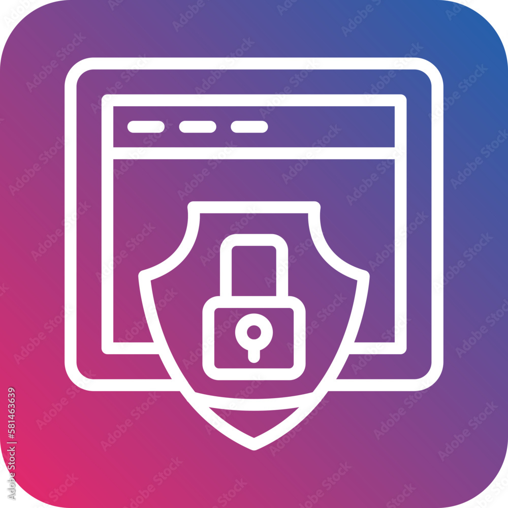Vector Design Website Security Icon Style Vector Design Website Security Icon Style
