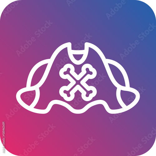 Vector Design Pirate Cap Icon Style