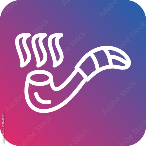 Vector Design Smoking Pipe Icon Style