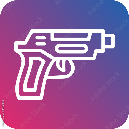 Vector Design Gun Icon Style