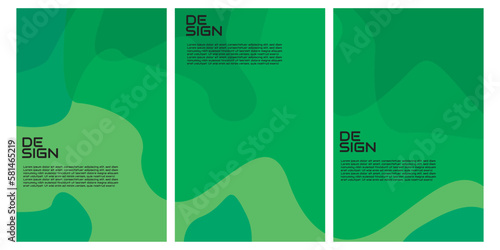 Vector vector soft color fluid and liquid brochure background template