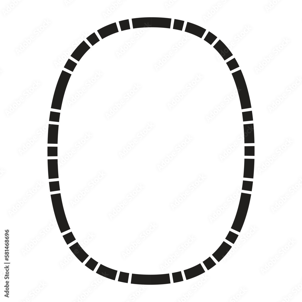 Black number 0 design for math, business and education concept. Black number 0 design for math, business and education concept.