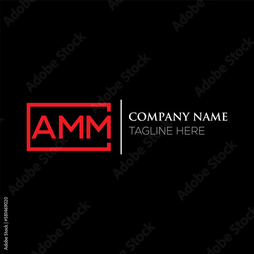 AMM letter logo design on black background. AMM creative initials letter logo concept. AMM letter design. AMM letter design on black background. AMM logo vector.
