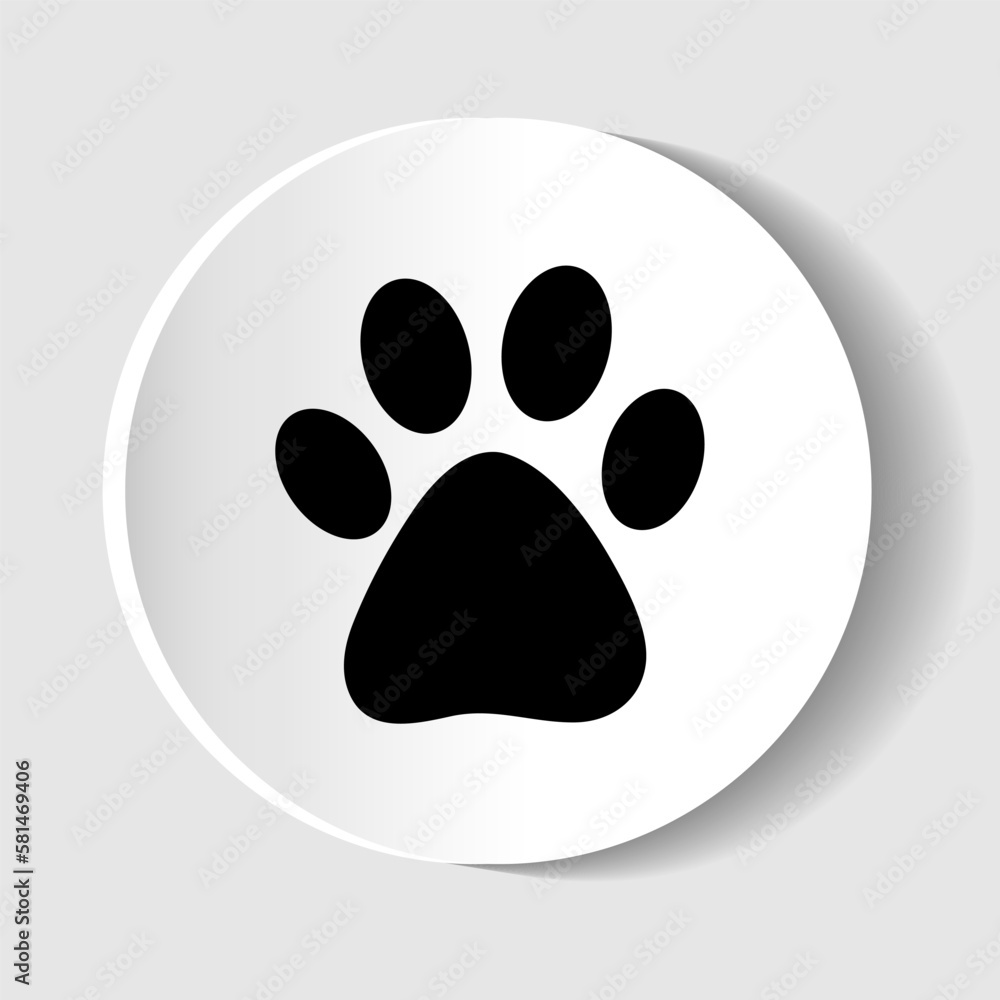 Foot vector icon for web design and mobile applications Foot vector icon for web design and mobile applications