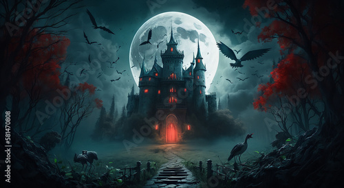 scary halloween background