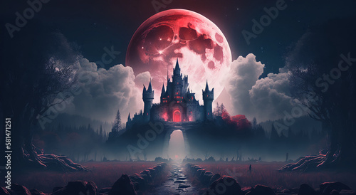 castle in the night