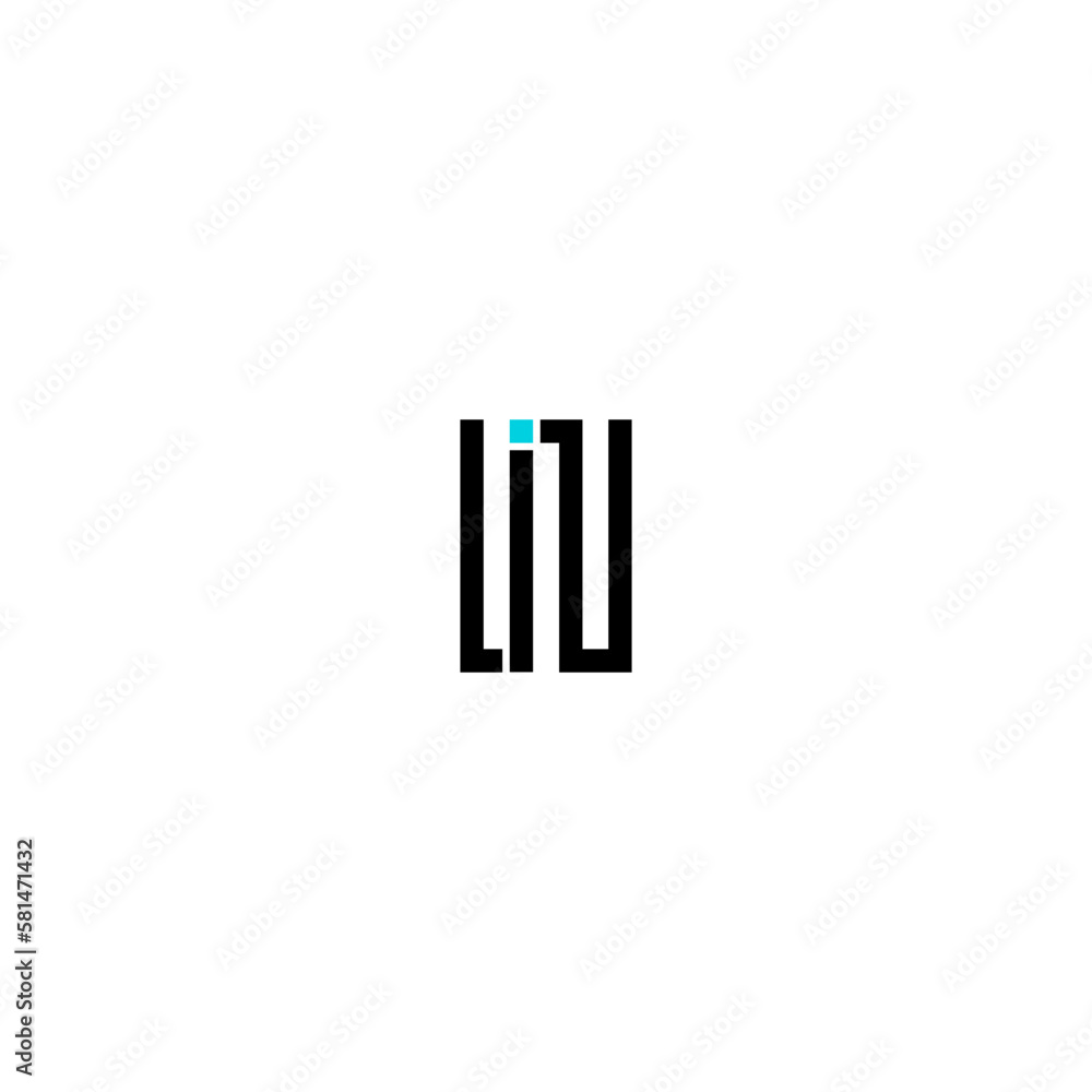 Letter LIN logo vector design template Letter LIN logo vector design template