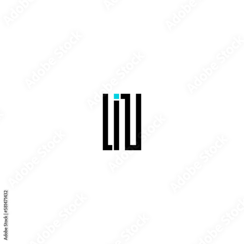 Letter LIN logo vector design template