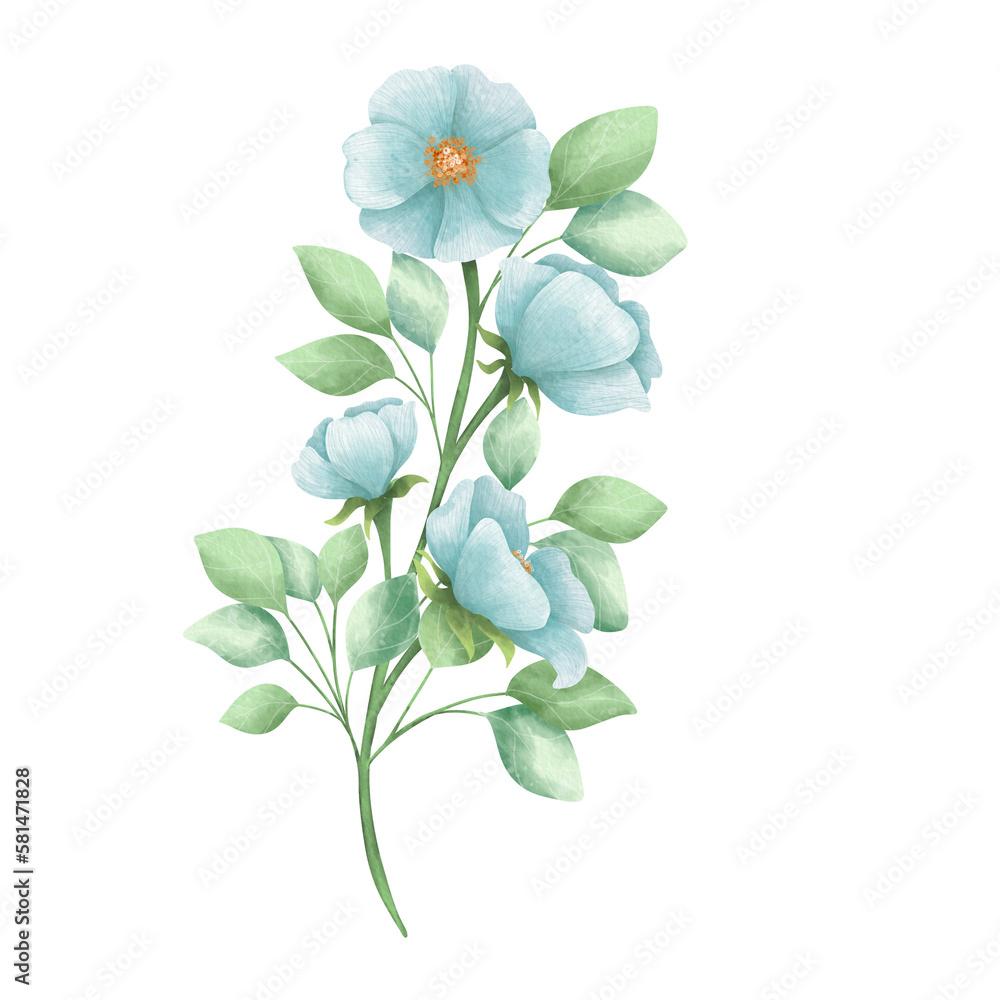Blue floral Blue floral