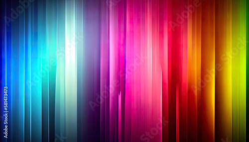 Wallpaper with rainbow gradient colors. Ai generated.
