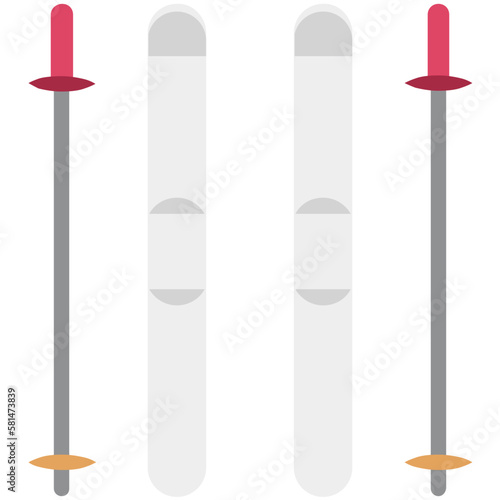 Skiboarding Vector Color Illustration Vector Icon which can easily modify or edit 

