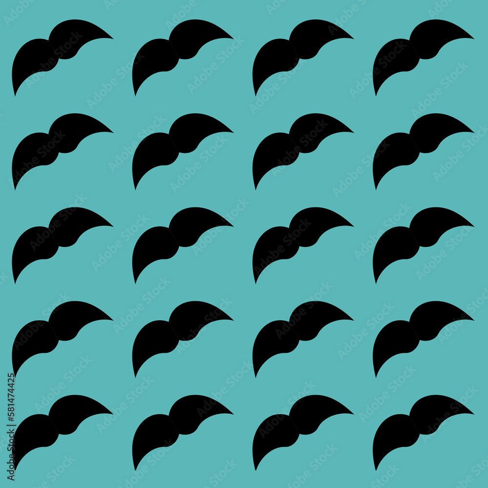 Naklejka premium seamless pattern with Mustache 