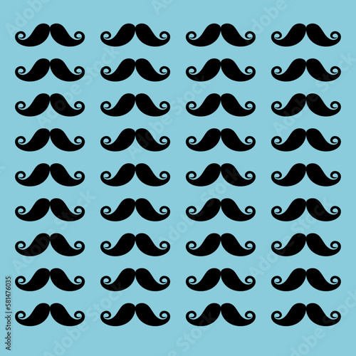seamless background with mustache